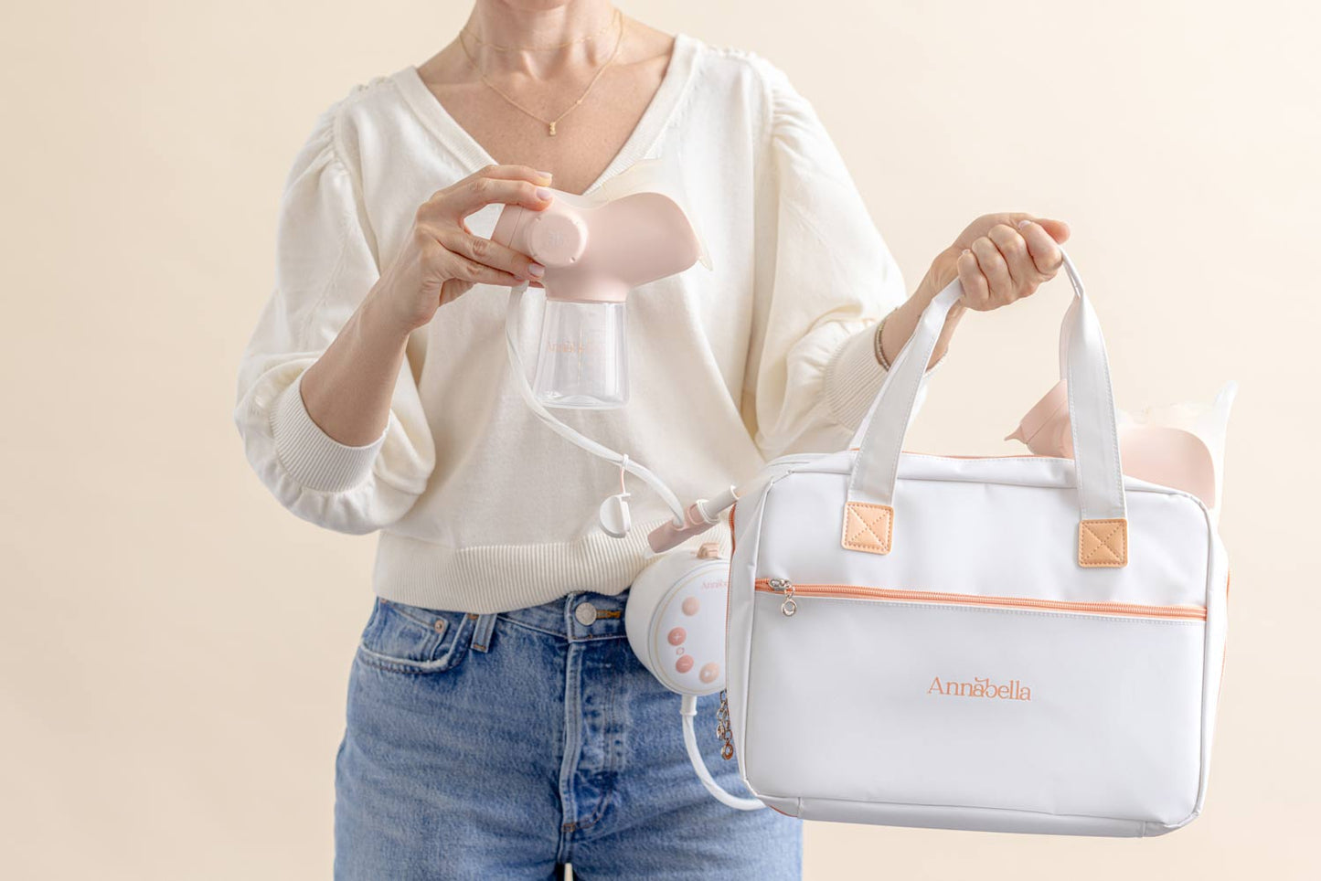 Annabella Double Breast Pump Travel Bag with Coolers